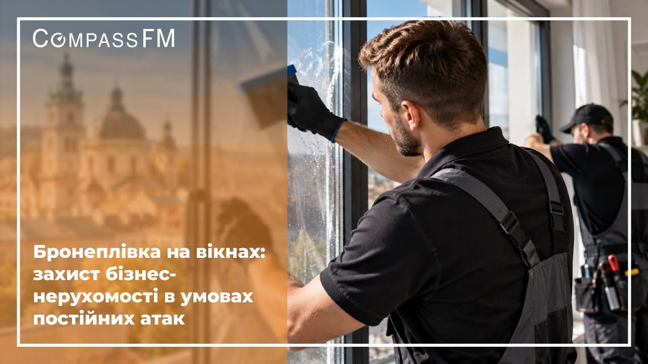 Бронеплівка на вікнах: захист бізнес-нерухомості в умовах постійних атак
